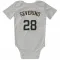 White Milwaukee Brewers Pedro Severino   Newborn & Infant Bodysuit